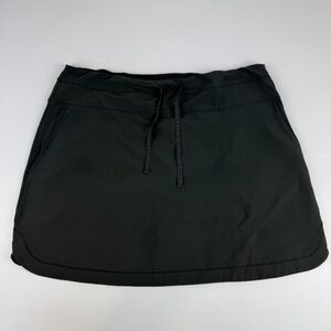 Scottevest Womens Size L Golf Skort Skirt Pull On Drawstring Athletic Gray